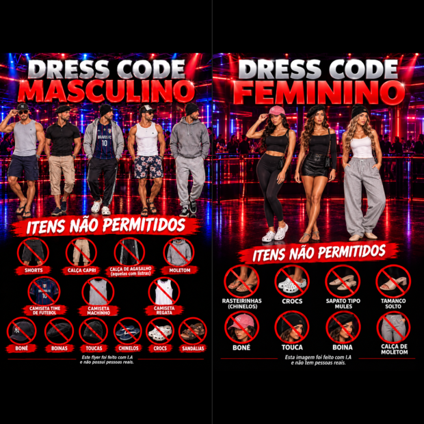 dress code masculino feminino quadrado